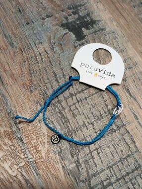 Pura Vida Blue Braided Cord Bracelet